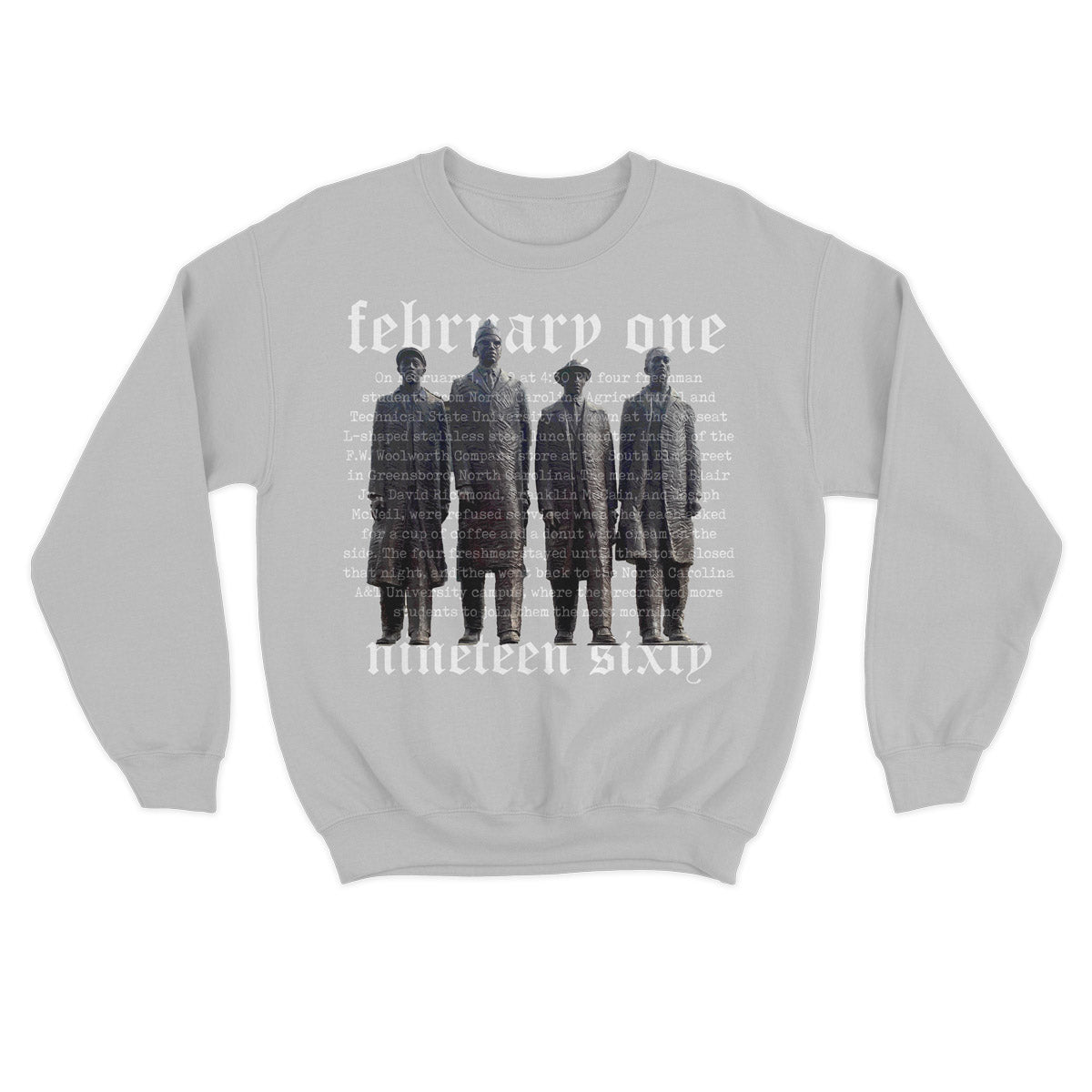 FebOne | Statue | Sweatshirt - Sports Gray