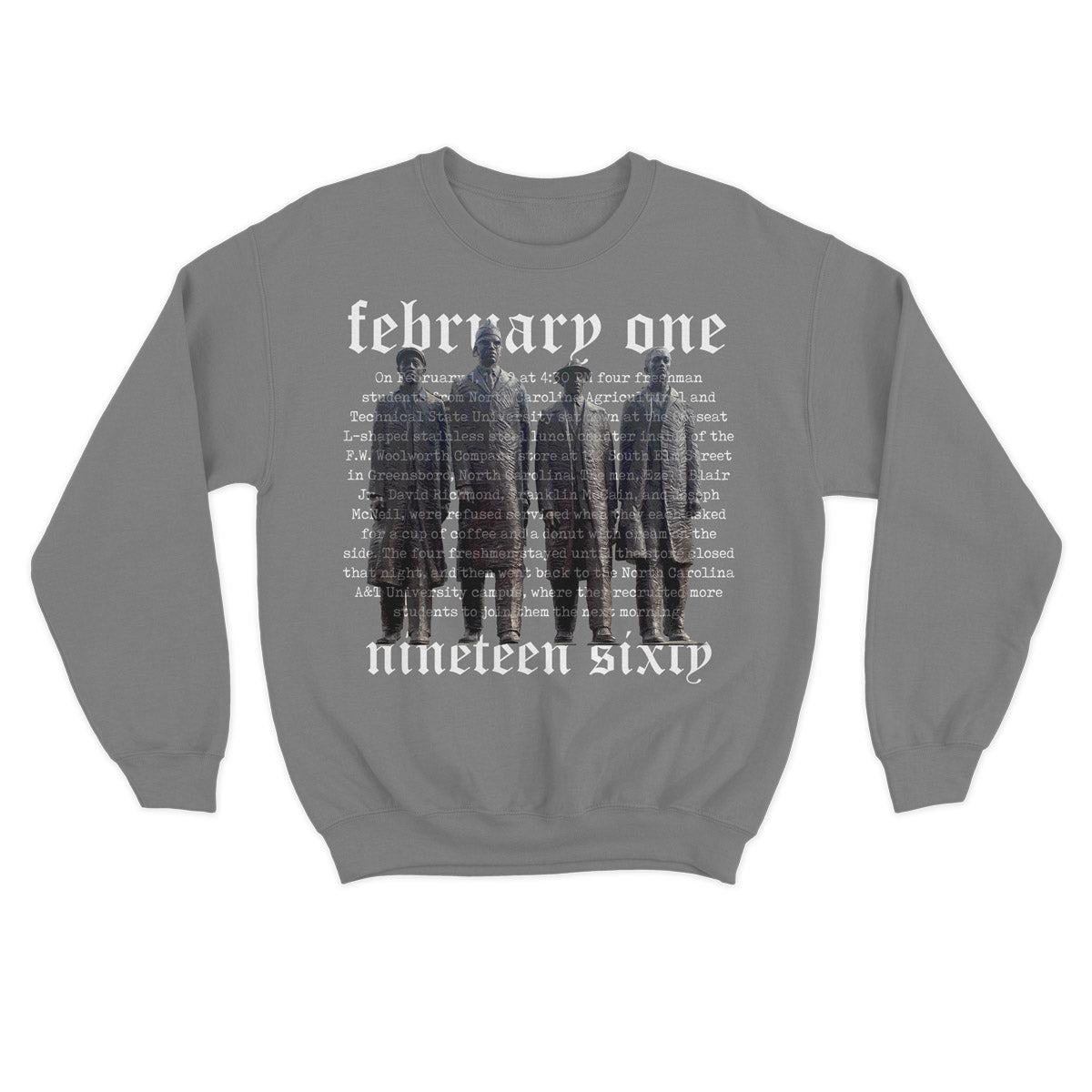 FebOne | Statue | Sweatshirt - Charcoal