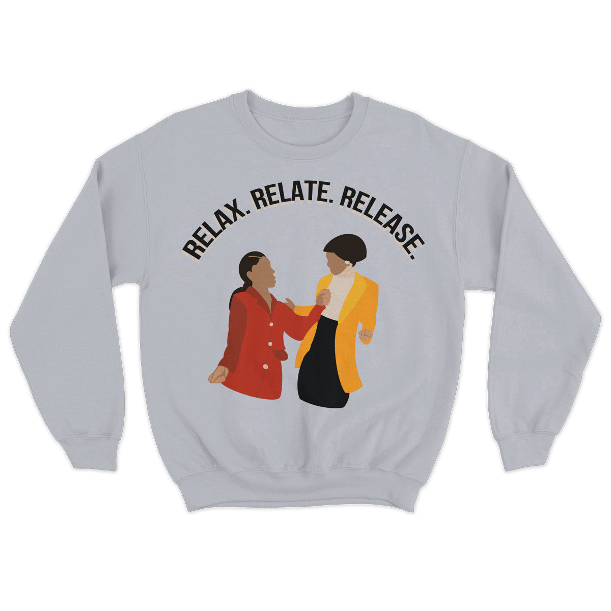 New Nostalgia | Relax, Relate, Release | Sweatshirt - Ash Gray