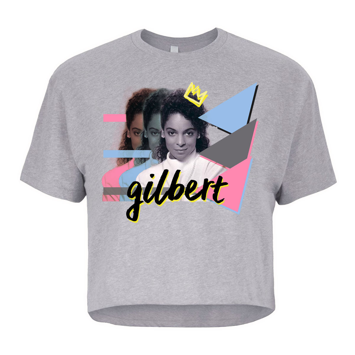 New Nostalgia | Gilbert | Crop Tee - Heather Gray