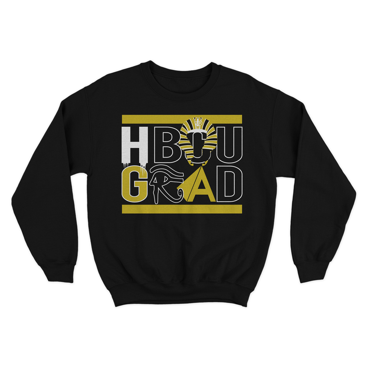 HBCU Grad | Egyptian Edition | Sweatshirt - Black