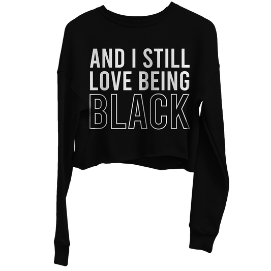 Urban Argyle | Still Love | Crop Sweatshirt - Black
