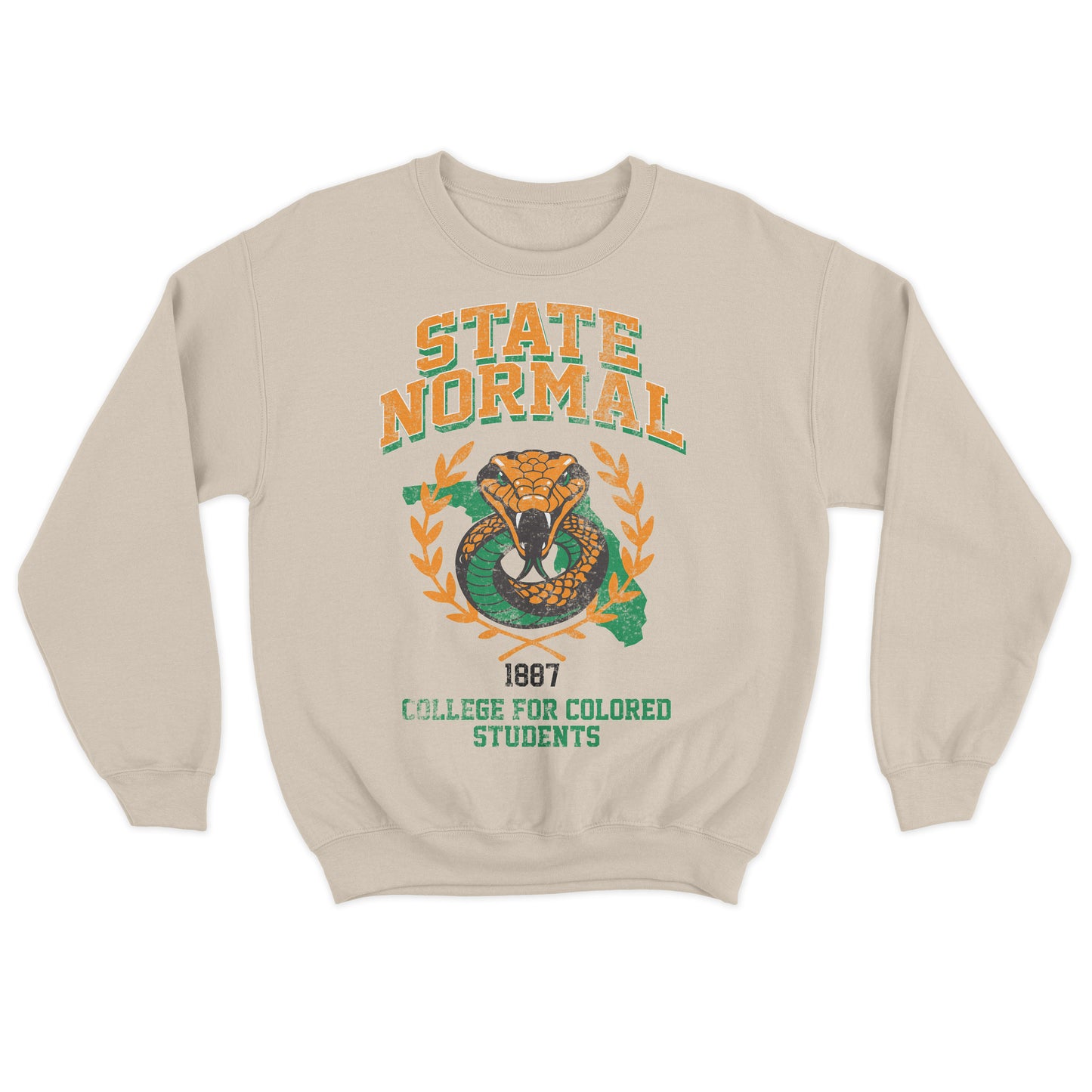 Historically Black Exclusive | Classic State Normal | Sweatshirt - Sand