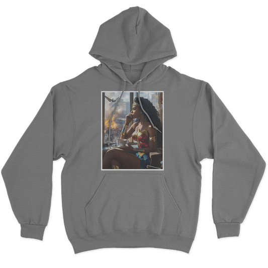 Urban Argyle | Let It Burn | Hoodie - Charcoal