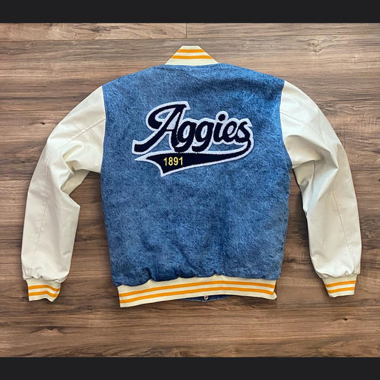 Legacy Letterman - Denim and Leather