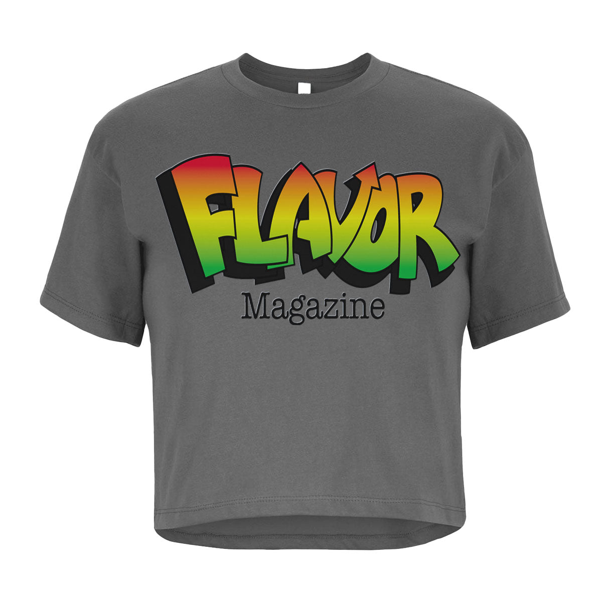 New Nostalgia | Flavor Magazine | Crop Tee - Dark Gray