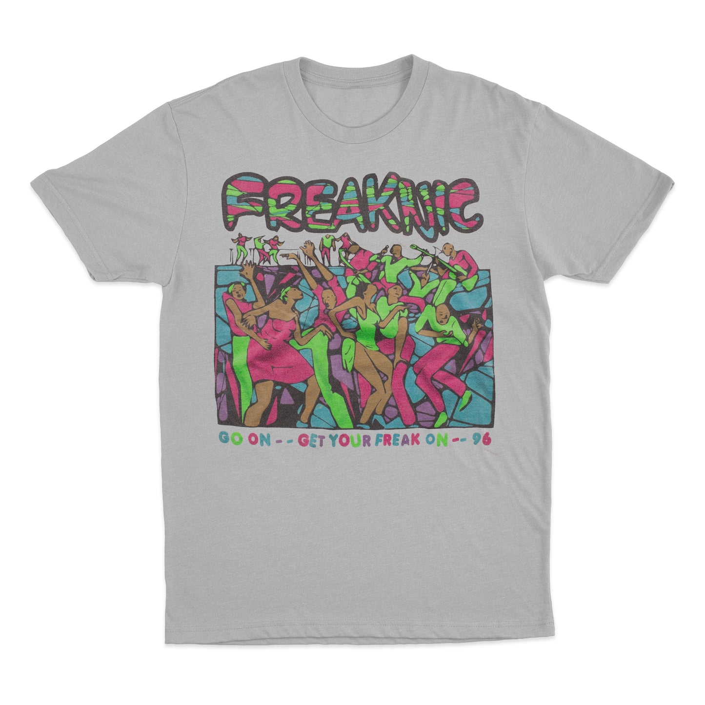 New Nostalgia | Freaknik Mosaic | Tshirt - Sports Gray