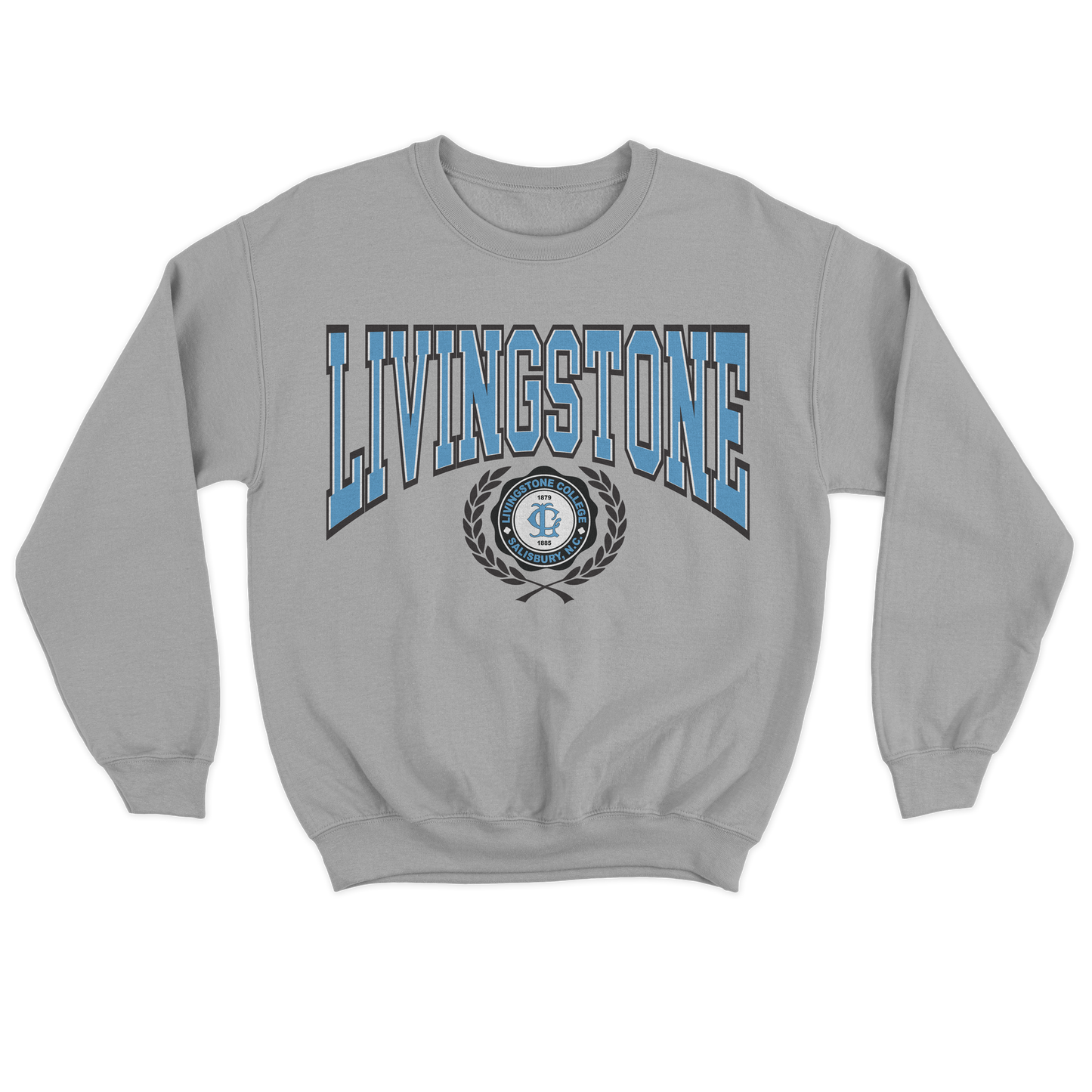 Livingstone College | Collegiate Crewneck | Sweatshirt - Sports Gray