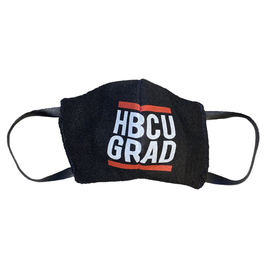 HBCU Grad | Classic Black | Mask - Black