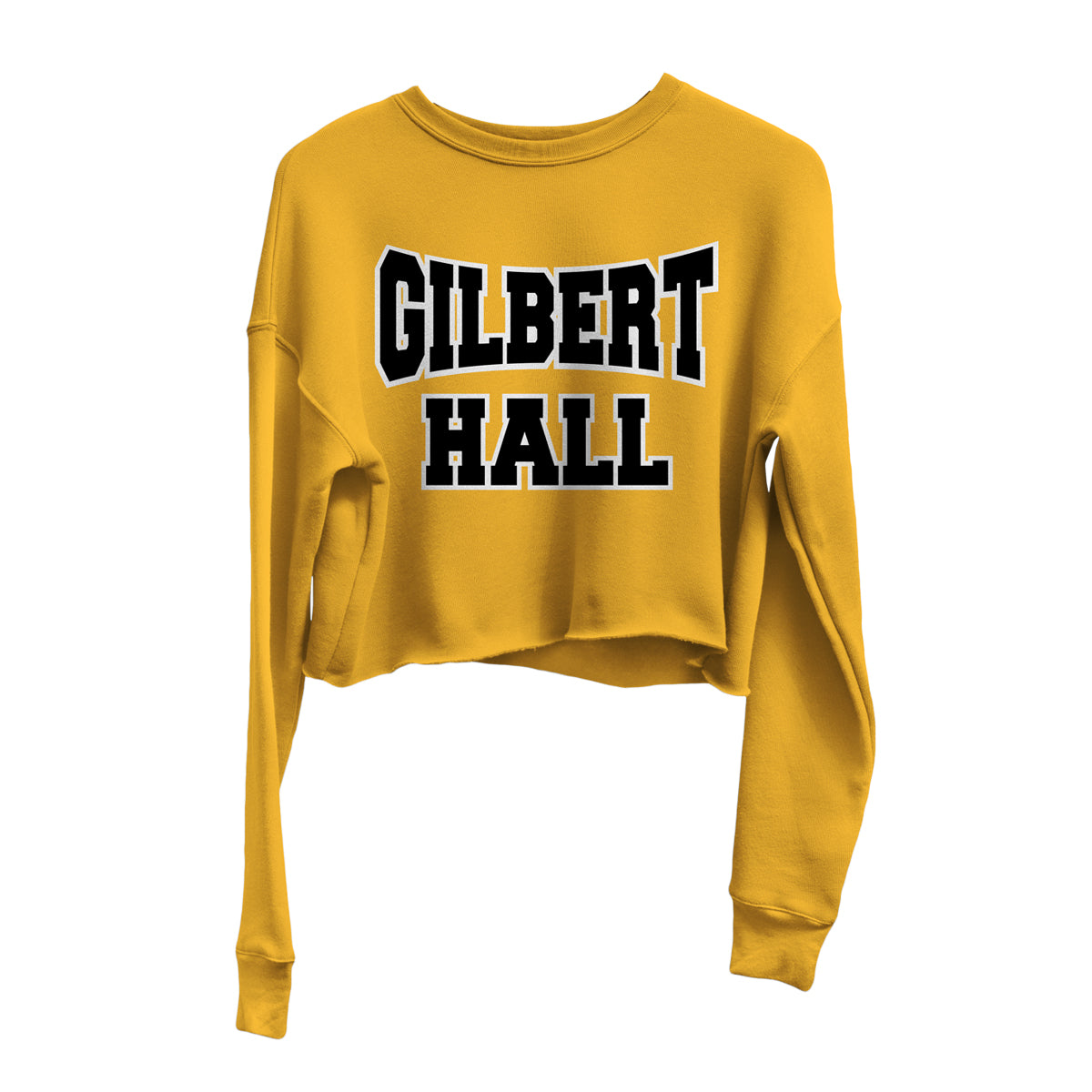 Nostalgia Series | Gilbert Hall | Crop Sweatshirt - Gold