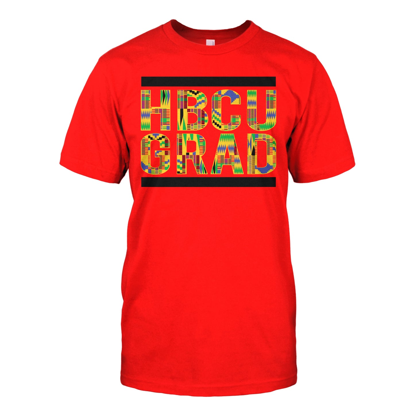 HBCU GRAD | Kente Cloth 2 | Tshirt - Red