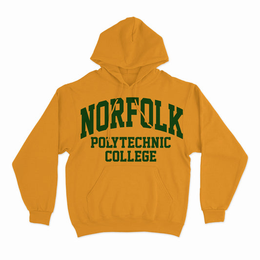 Historic Hoodies | Norfolk Polytechnic | Hoodie - Gold