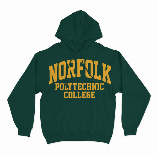 Historic Hoodies | Norfolk Polytechnic | Hoodie - Green