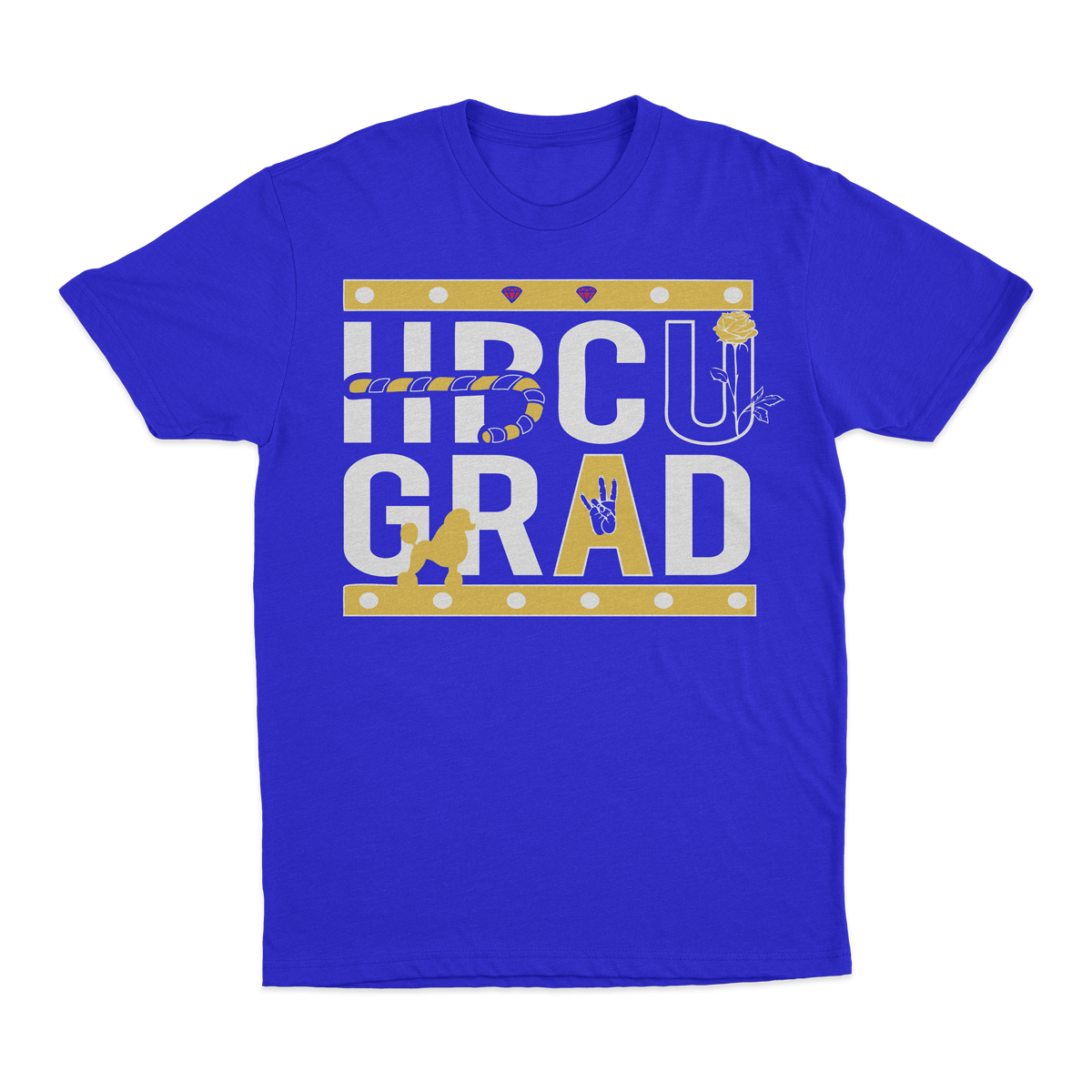 HBCU GRAD | Poodle Edition | Tshirt - Blue