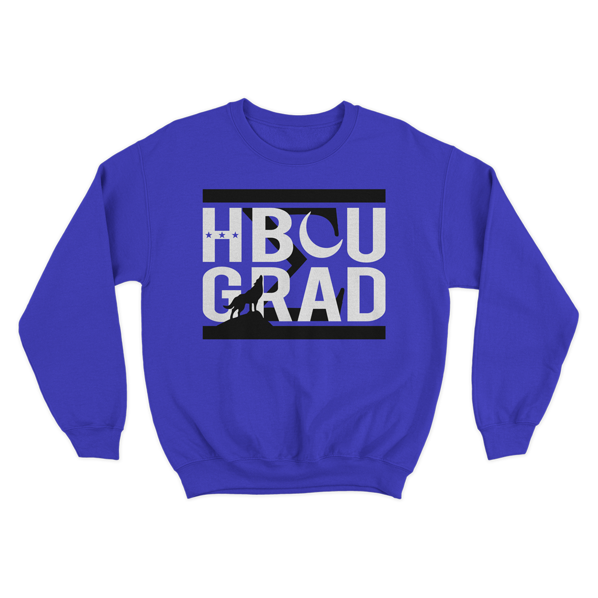 HBCU Grad | Blu Edition | Sweatshirt - Blue