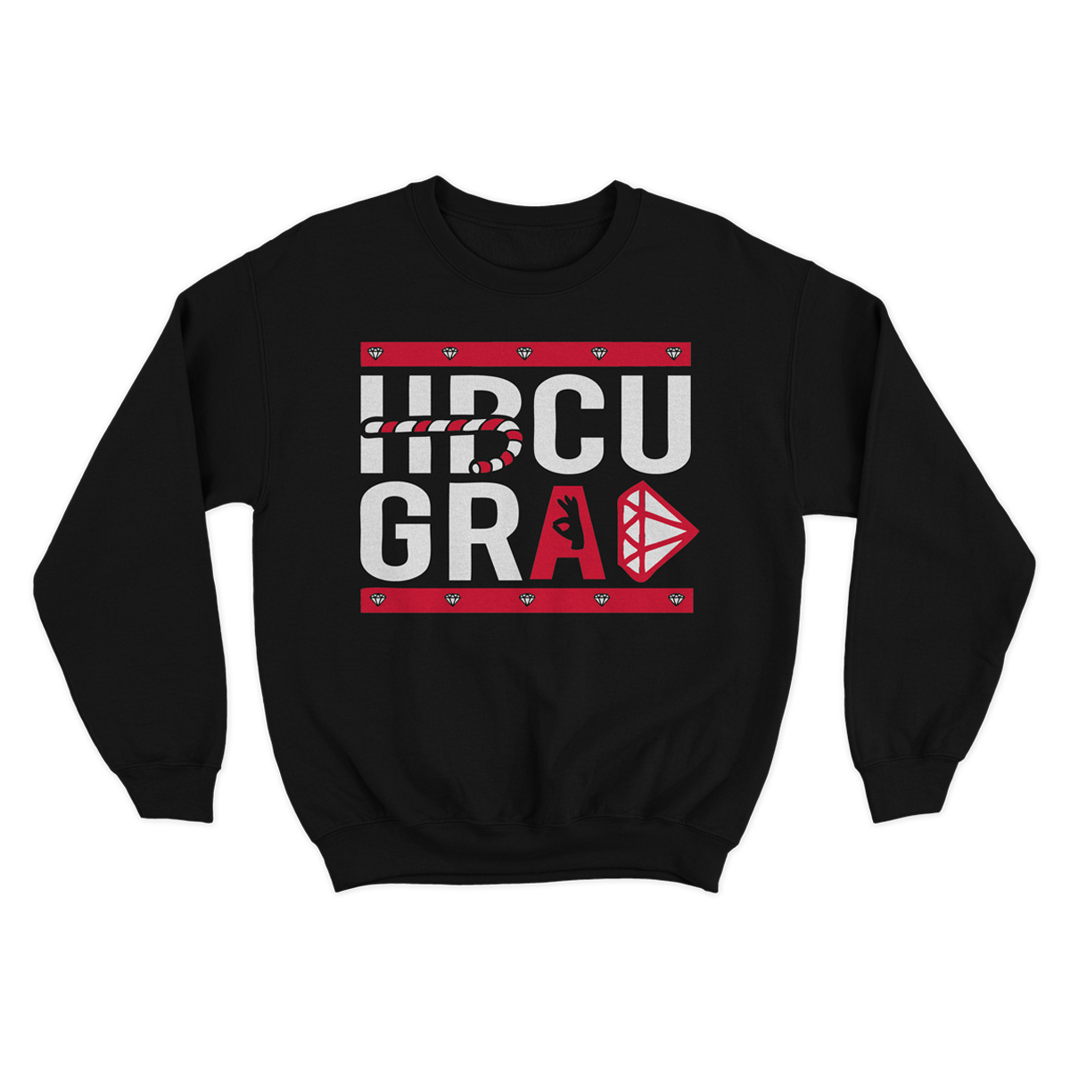 HBCU Grad | Diamond Edition | Sweatshirt - Black