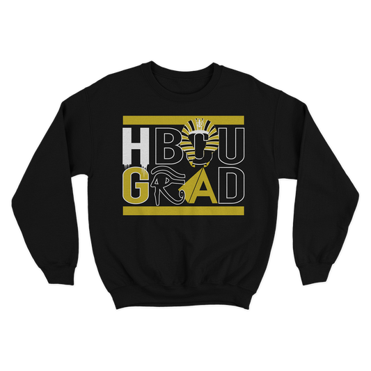 HBCU Grad | Egyptian Edition | Sweatshirt - Black