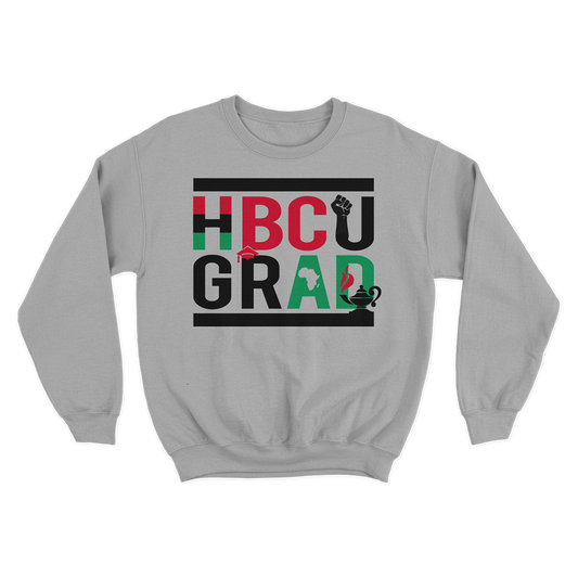 HBCU Grad | Black Scholar | Sweatshirt - Sports Gray