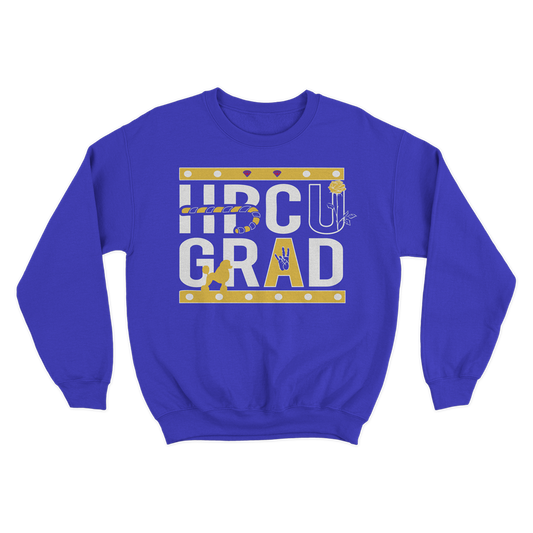 HBCU Grad | Poodle Edition | Sweatshirt - Blue