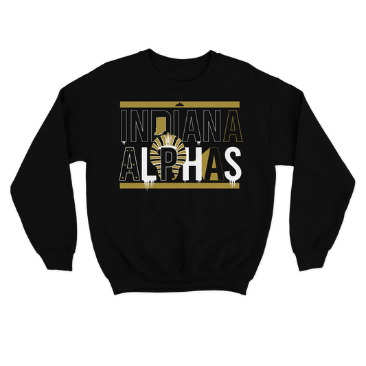 Urban Argyle | Indiana Alpha | Sweatshirt - Black