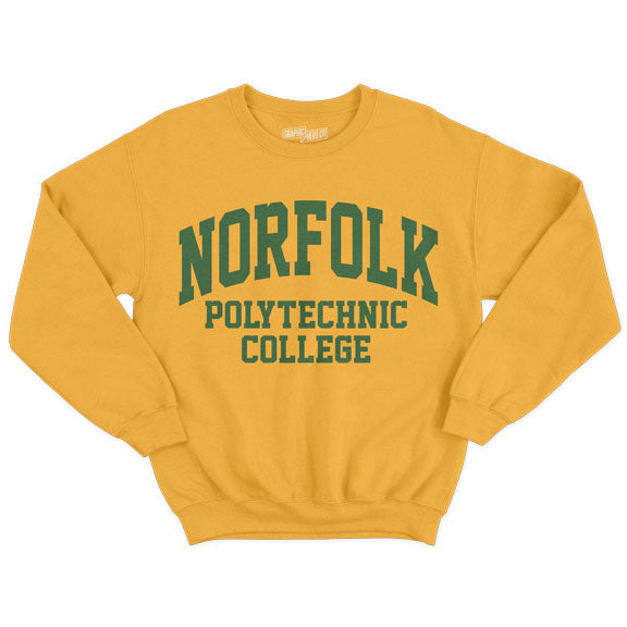 Historically Black | Norfolk Polytechnic | Sweatshirt - Gold